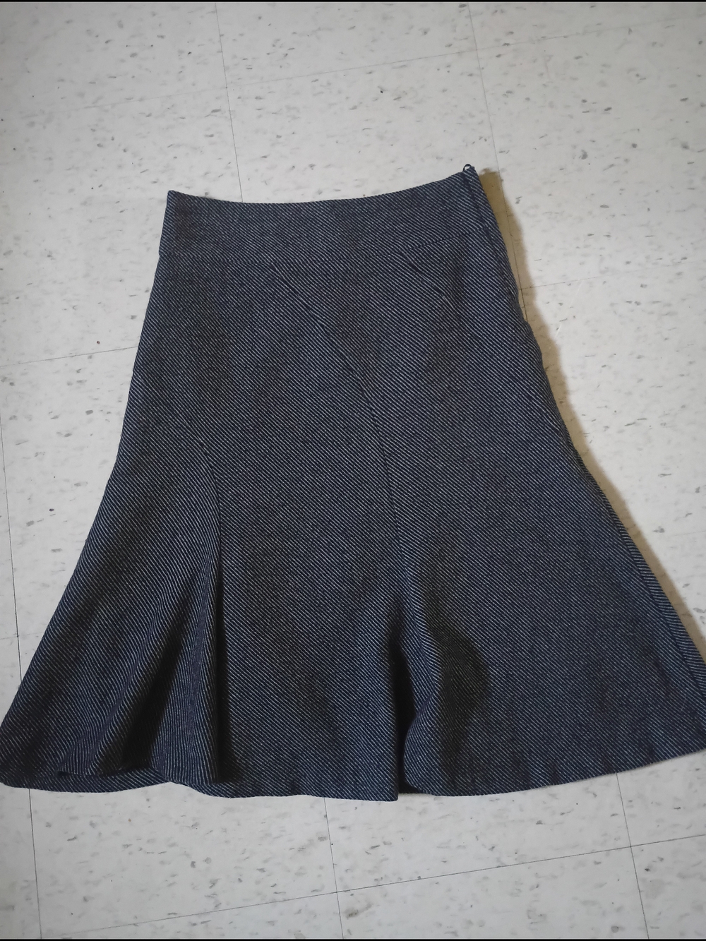 H&M Wool Blend A-Line Flared Skirt